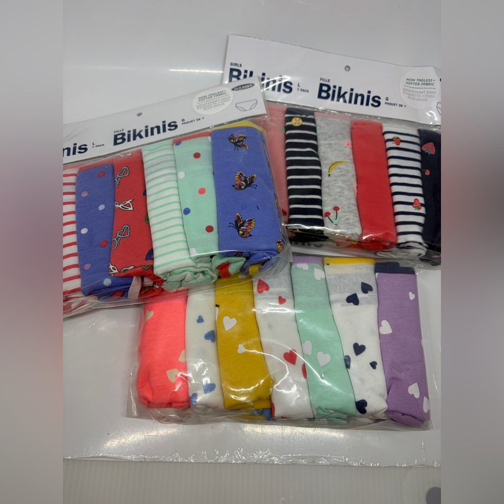 Lot of 3 packages Old Navy Kids Bikini Briefs Set - Multicolor
